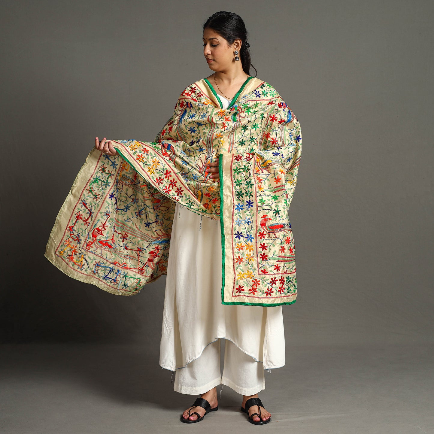 Phulkari Embroidered Dupatta