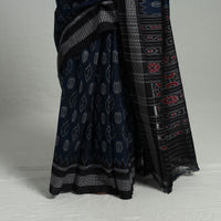 Blue - Ikat Weave Handloom Cotton Sambalpuri Saree 34