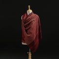 Kutch Handwoven Ajrakh Hand Block Print Merino Wool Shawl  67