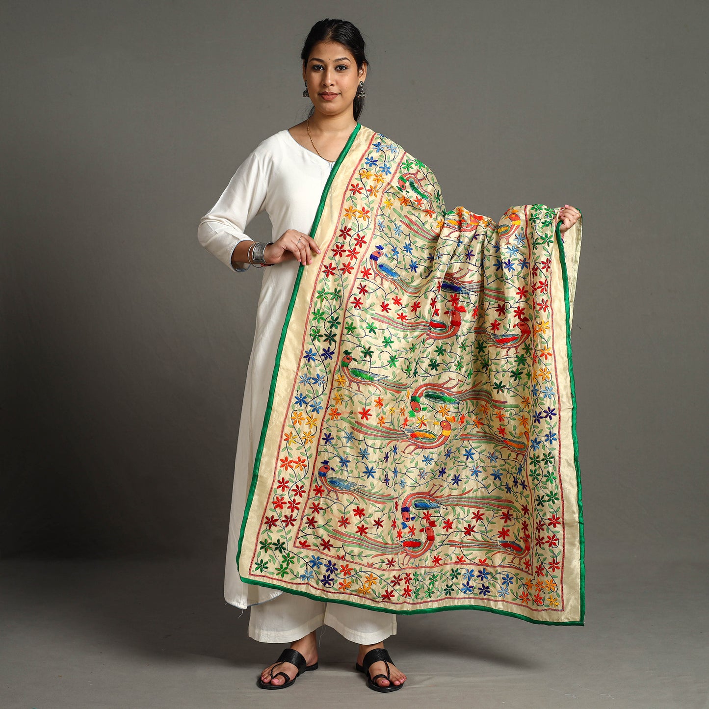 Phulkari Embroidered Dupatta