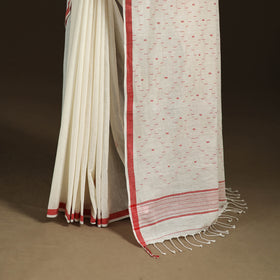 Phulia Jamdani Pure Handloom Cotton Saree with Tassels (Count 92/40) 35
