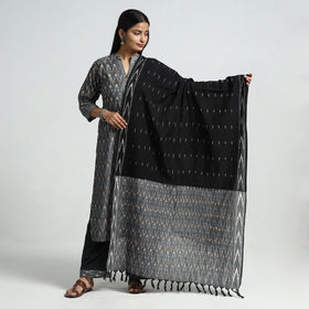 Pochampally Ikat Kurta with Palazzo & Dupatta Set
