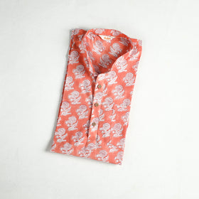 Sanganeri Hand Block Print Cotton Short Men Kurta  07