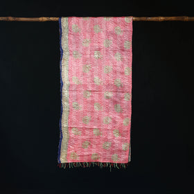 Bengal Kantha Handwork Patchwork Reversible Silk Stole 318