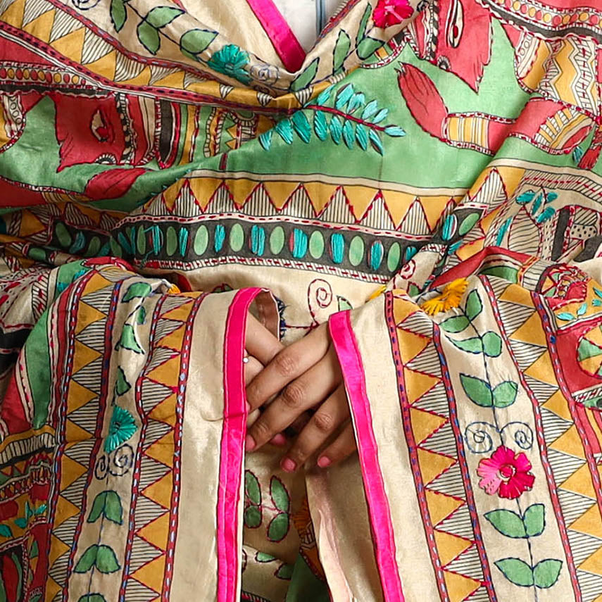 Phulkari Embroidered Dupatta