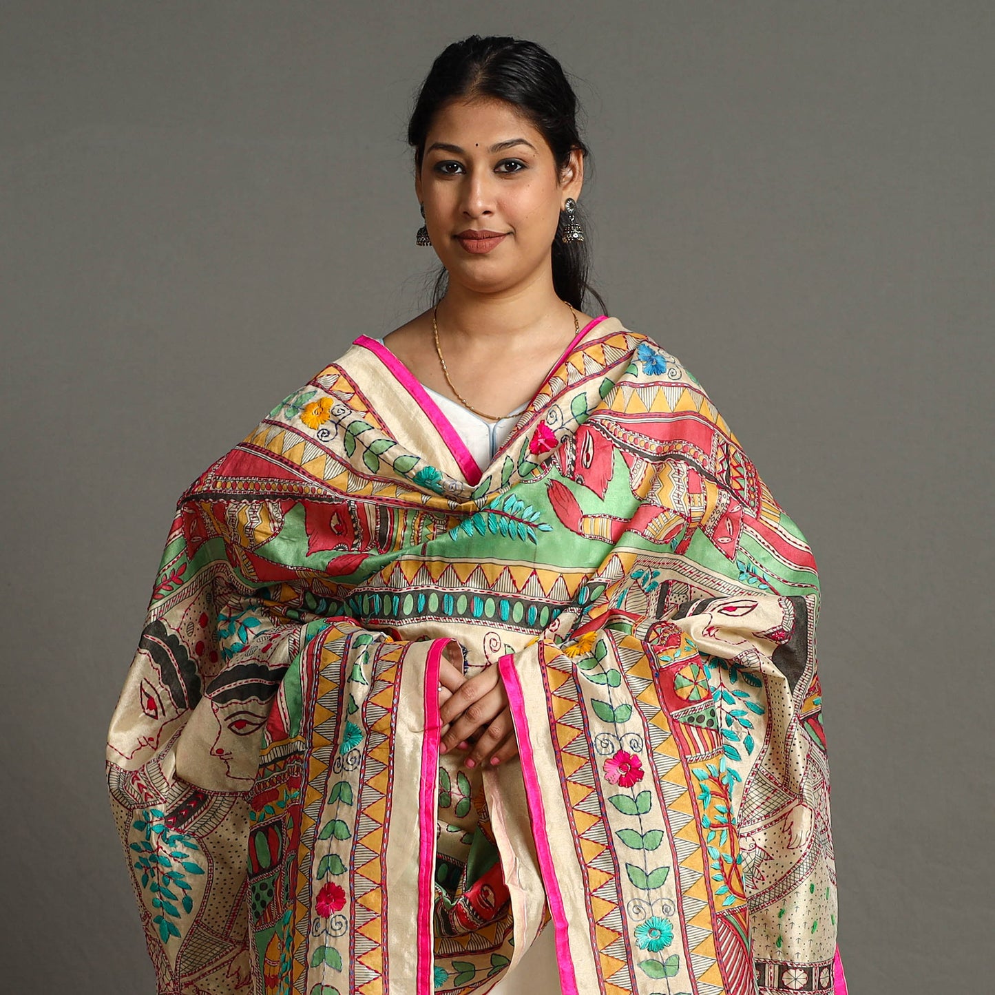 Phulkari Embroidered Dupatta