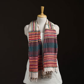 Orissa Tribal Kapadaganda Hand Embroidered Pure Handwoven Cotton Stole 45