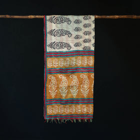 Bengal Kantha Handwork Patchwork Reversible Silk Stole 315