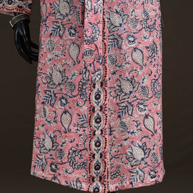 Sanganeri Hand Block Print Waffle Weave Cotton Bath Robe 24
