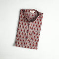 Sanganeri Hand Block Print Cotton Short Men Kurta 02
