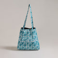 Green - Eco-Friendly Handmade Cotton Jhola Tote Bag 16