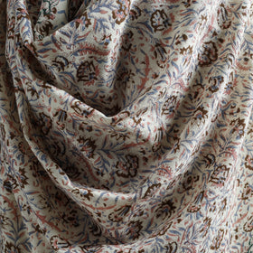 Floral Sanganeri Print Pure Merino Wool Handwoven Shawl 52