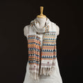 Orissa Tribal Kapadaganda Hand Embroidered Pure Handwoven Cotton Stole 49