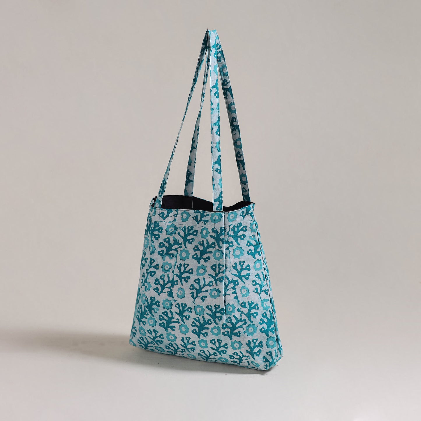 Green - Eco-Friendly Handmade Cotton Jhola Tote Bag 16