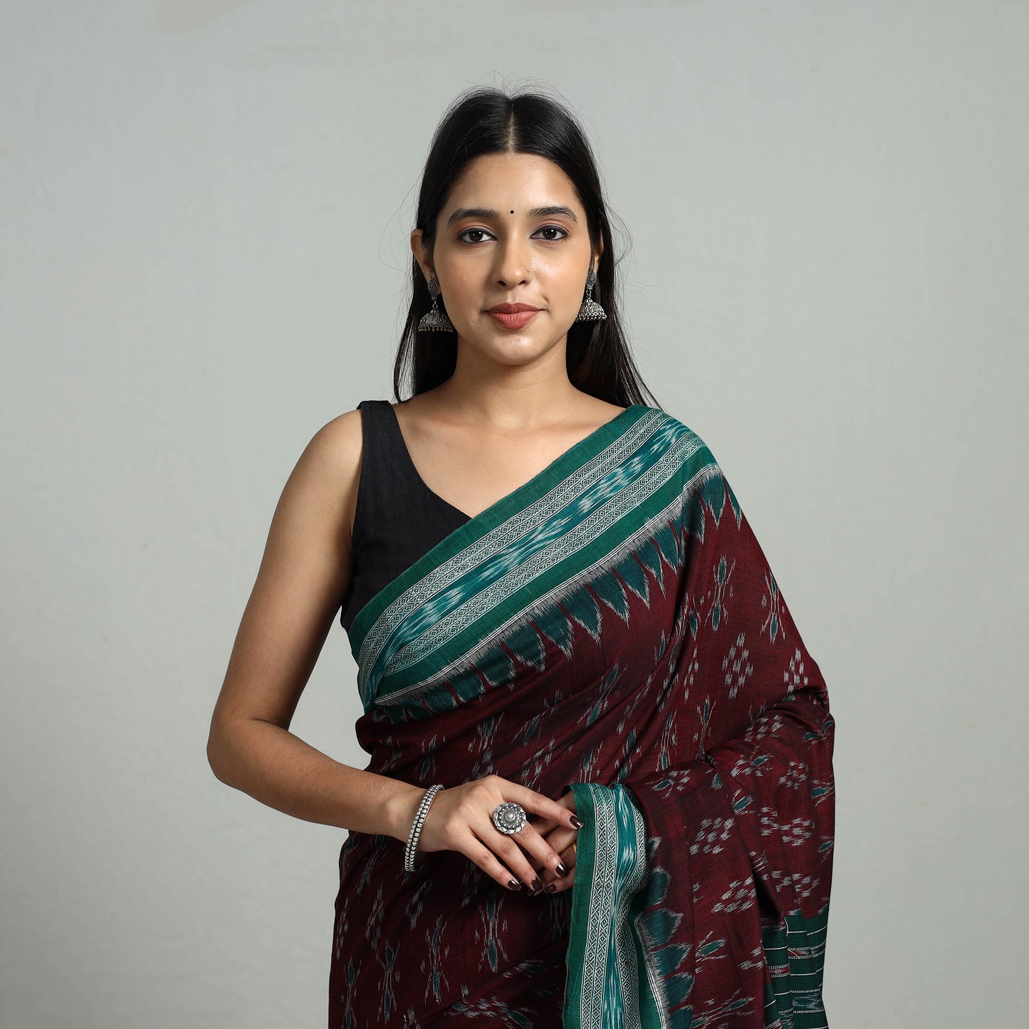 Ikat Weave Handloom Cotton Sambalpuri Saree 36