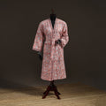 Sanganeri Hand Block Print Waffle Weave Cotton Bath Robe 25