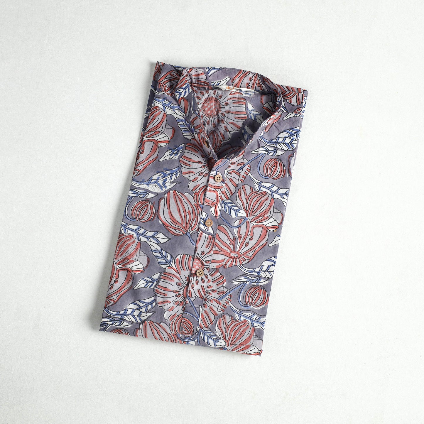Sanganeri Hand Block Print Cotton Short Men Kurta 09