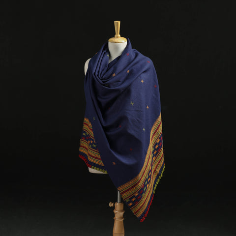 Kutch Handwoven Merino Wool Dhabla Shawl 69