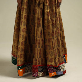 Bagh Hand Block Print 24 Kali Patchwork Cotton Long Skirt 16