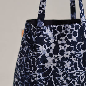 Blue - Eco-Friendly Handmade Cotton Jhola Tote Bag 17