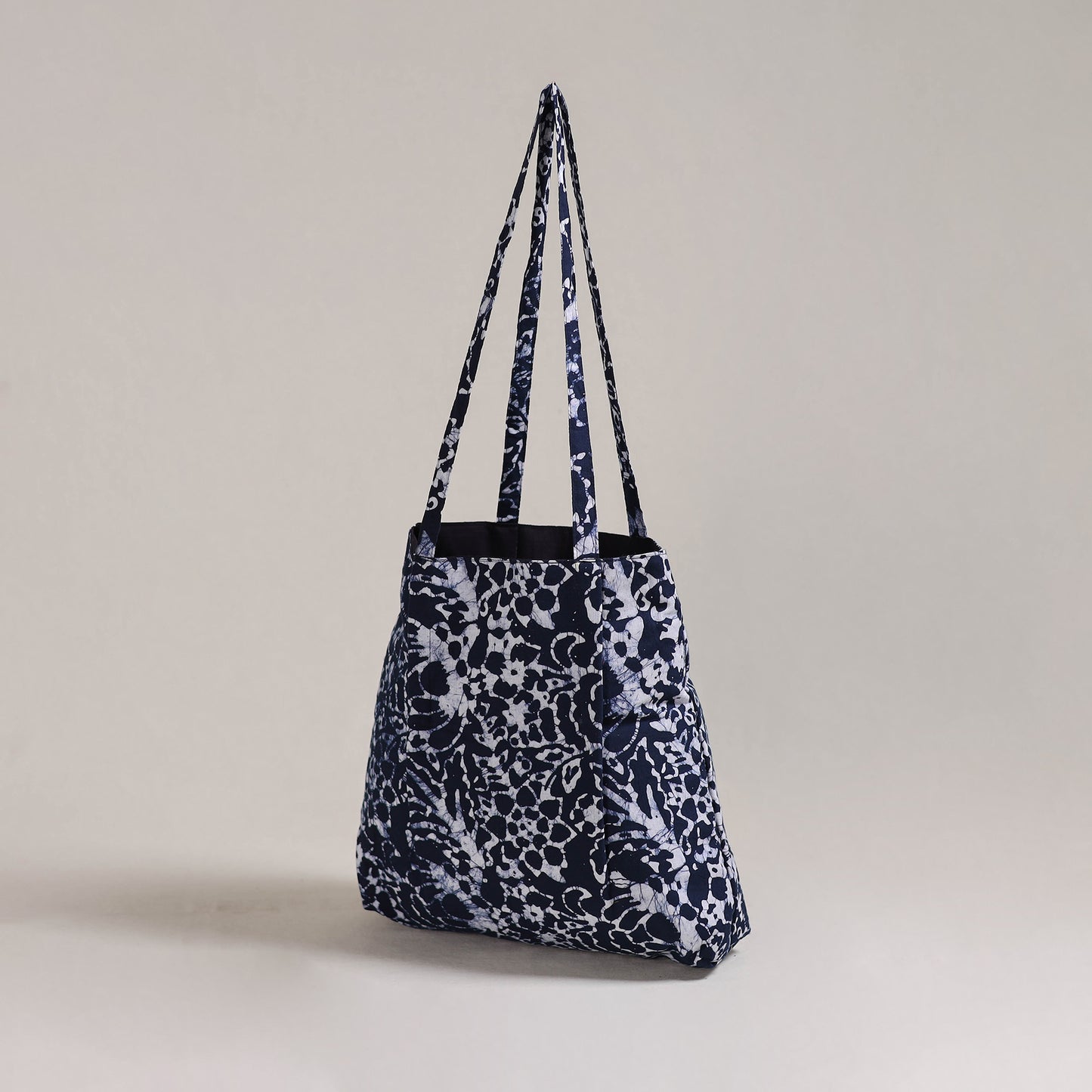 Blue - Eco-Friendly Handmade Cotton Jhola Tote Bag 17