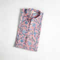 Sanganeri Hand Block Print Cotton Short Men Kurta 14
