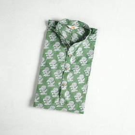 Sanganeri Hand Block Print Cotton Short Men Kurta 11