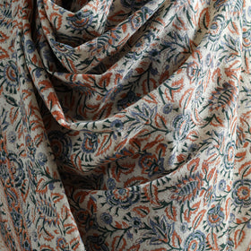 Floral Sanganeri Print Pure Merino Wool Handwoven Shawl 53