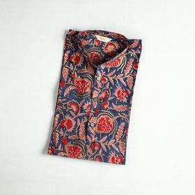 Sanganeri Hand Block Print Cotton Short Men Kurta 08
