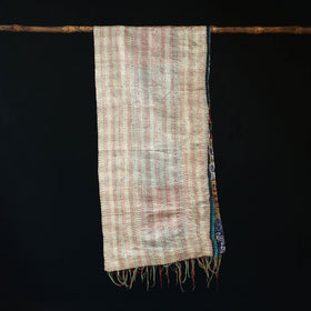 Bengal Kantha Handwork Patchwork Reversible Silk Stole 308