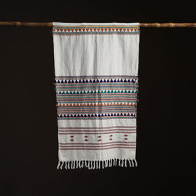 Orissa Tribal Kapadaganda Hand Embroidered Pure Handwoven Cotton Stole 47
