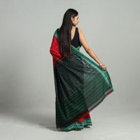 Red - Ikat Weave Handloom Cotton Sambalpuri Saree 37