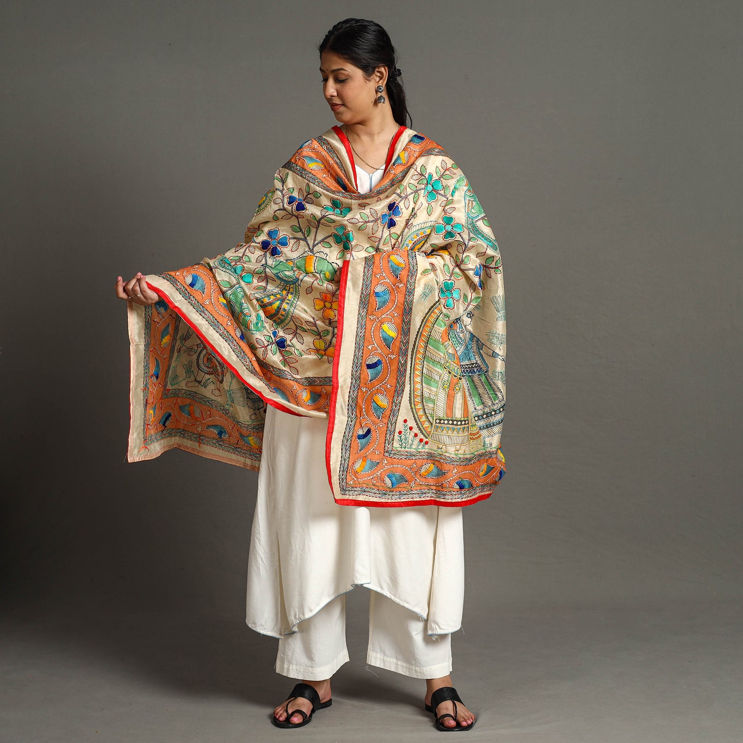 Phulkari Embroidered Dupatta