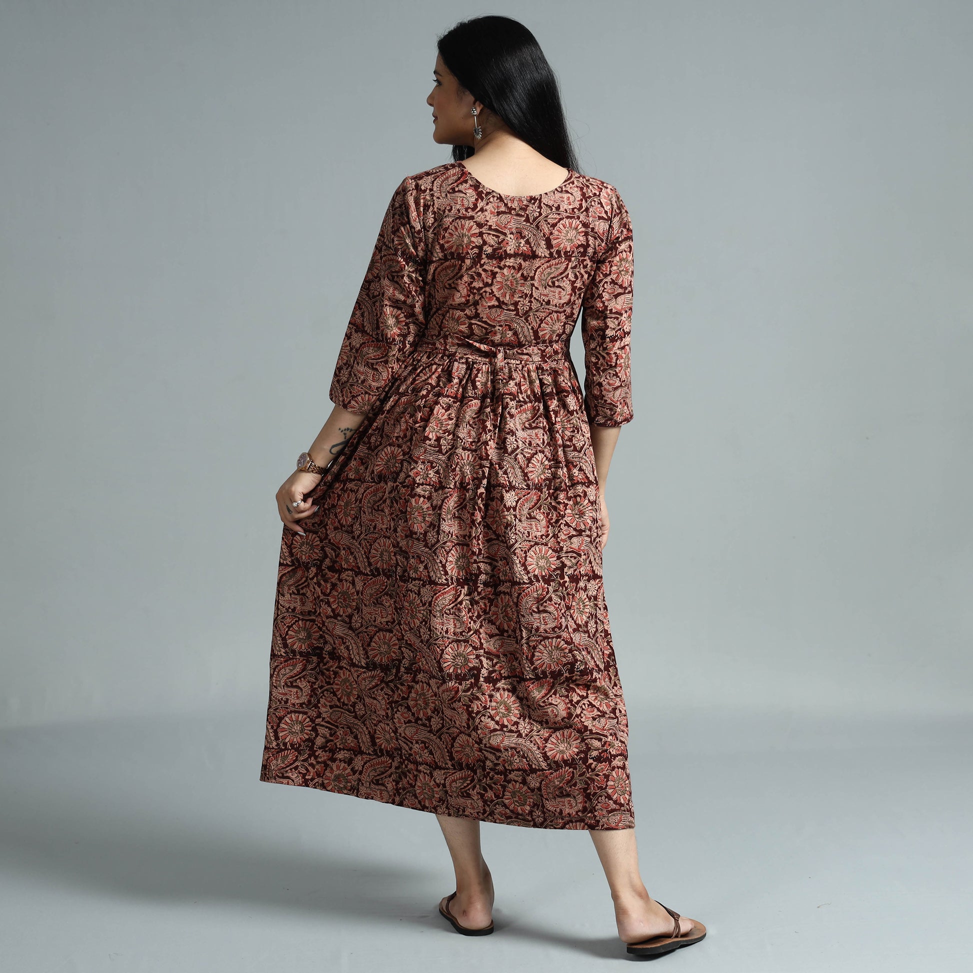kalamkari cotton dress