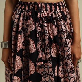 Bagh Hand Block Print 24 Kali Patchwork Cotton Long Skirt 17