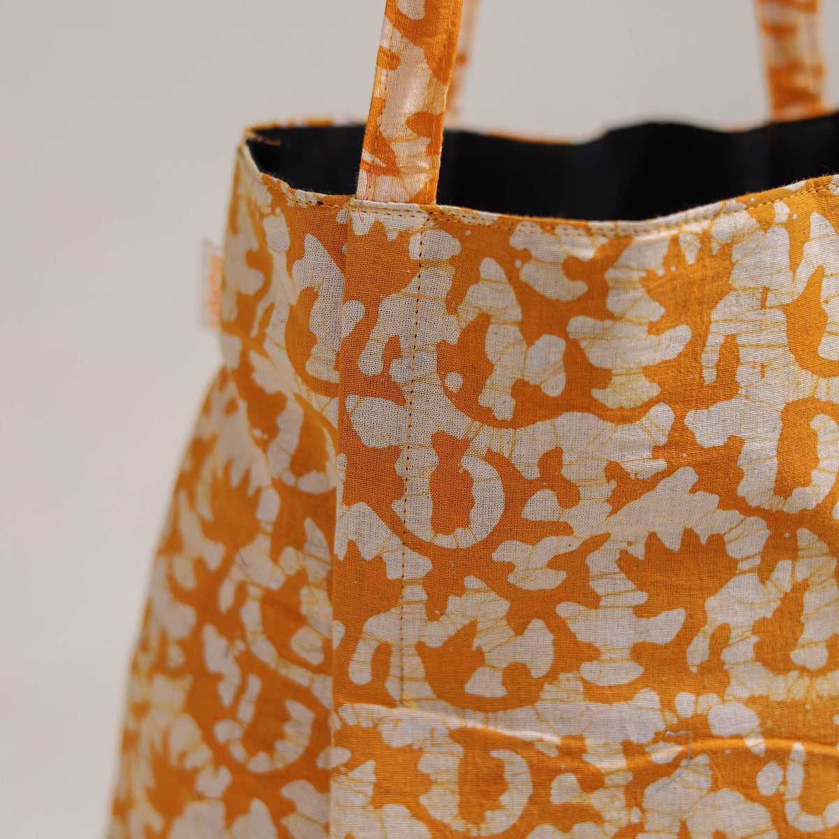 Yellow - Eco-Friendly Handmade Cotton Jhola Tote Bag 19