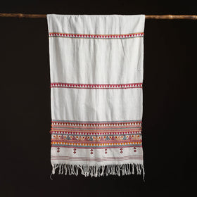 Orissa Tribal Kapadaganda Hand Embroidered Pure Handwoven Cotton Stole 44
