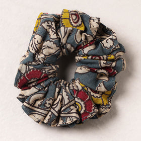  Kalamkari Printed Cotton Elastic Rubber Band/Scrunchie 