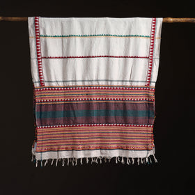Orissa Tribal Kapadaganda Hand Embroidered Pure Handwoven Cotton Stole 43