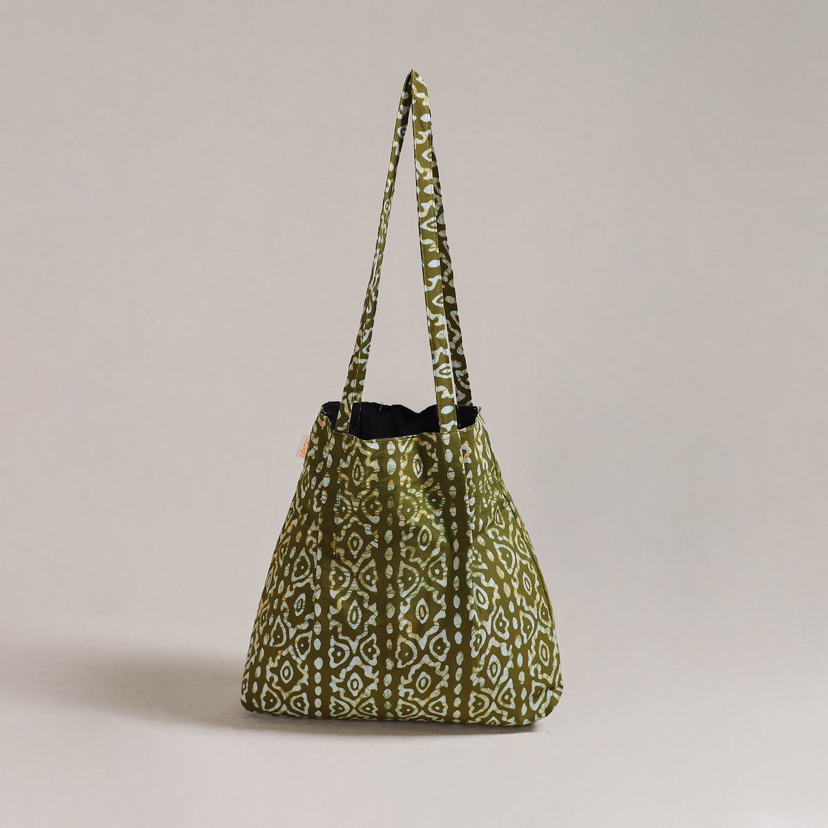 Green - Eco-Friendly Handmade Cotton Jhola Tote Bag 20