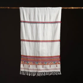 Orissa Tribal Kapadaganda Hand Embroidered Pure Handwoven Cotton Stole 42