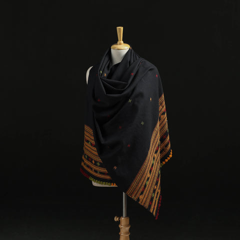 Kutch Handwoven Merino Wool Dhabla Shawl 71