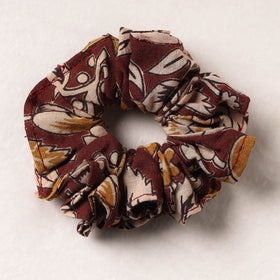  Kalamkari Printed Cotton Elastic Rubber Band/Scrunchie 