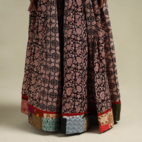 Bagh Hand Block Print 24 Kali Patchwork Cotton Long Skirt 18