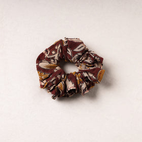  Kalamkari Printed Cotton Elastic Rubber Band/Scrunchie 