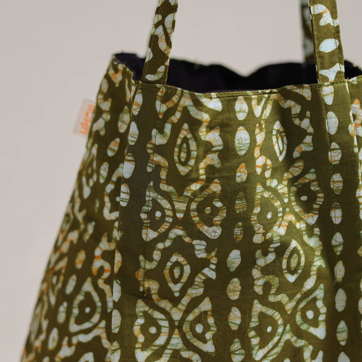 Green - Eco-Friendly Handmade Cotton Jhola Tote Bag 20