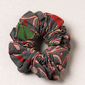  Kalamkari Printed Cotton Elastic Rubber Band/Scrunchie 