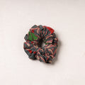  Kalamkari Printed Cotton Elastic Rubber Band/Scrunchie 