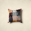 Multicolor Handcrafted Cotton Patchwork Cushion Cover