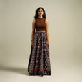 Bagh Hand Block Print 24 Kali Patchwork Cotton Long Skirt 19